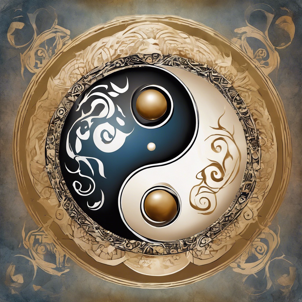 Artistic drawing of an ornate Ying Yang Symbol representing inner and outer balance.